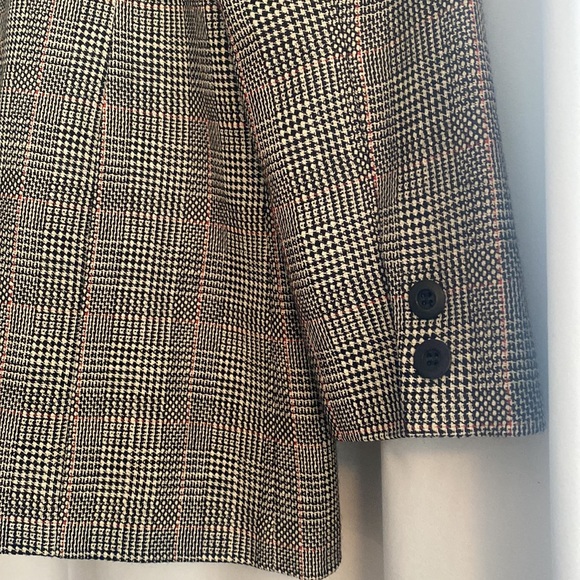 Vintage Jennifer Moore Wool Houndstooth Print Blazer women’s size 4 - Picture 3 of 6